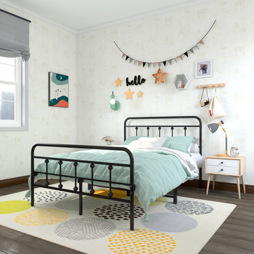 Andover Mills™ Ashburton 40" Standard Modernism Metal Bed Frame with